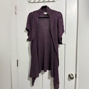 Cold water Creek purple vest Xl